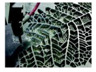 CNC waterjet cut with water